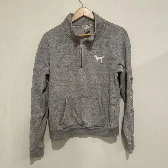 PINK Half zip Sweater Pullover Size Medium - Picture 1 of 4